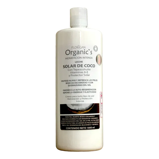 Leche Protectora Solar De Coco Con Tepezcohuite 1lt Florigan
