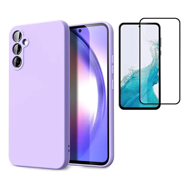 Carcasa Para Samsung + Mica (silicona Con Protección Cámara)