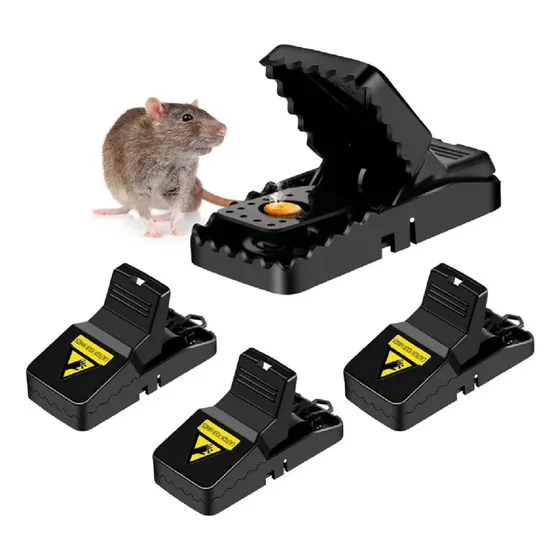 Trampa De Ratones Ratas Control Plagas Reutilizable X4 Clic