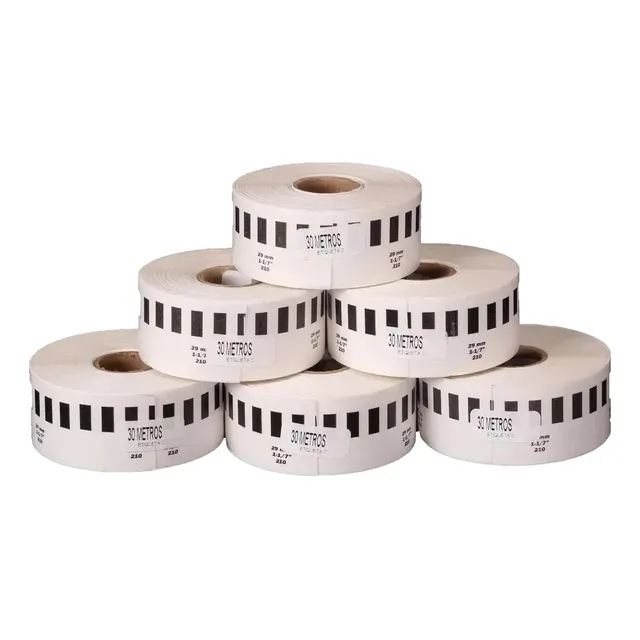 20 Rollos Ql700 Ql500 Ql800 Dk2210 Etiqueta Brother 29mm