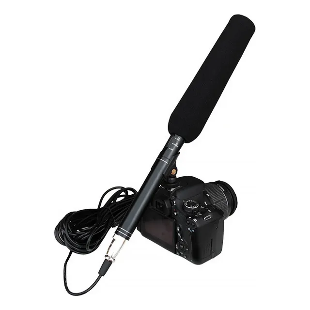 Microfono Condensador Supercardioide Shotgun Camara