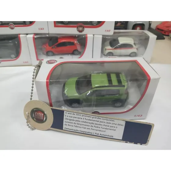 Miniatura Fiat Uno Way 1/43 Norev Verde Na Caixa #7230