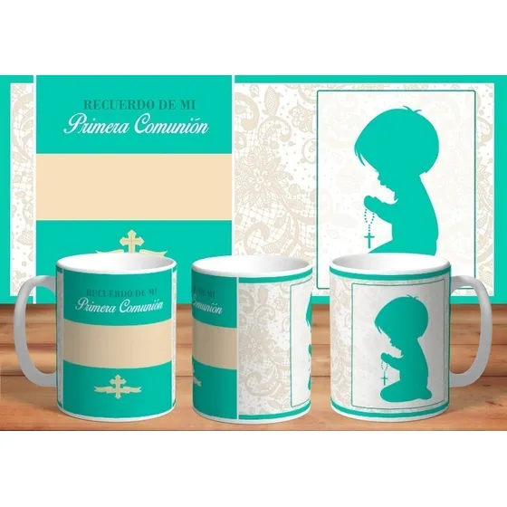 Taza Personalizada Comunion: Niño