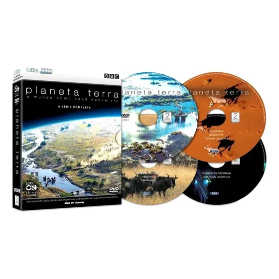 Dvd Box Planeta Terra - A Série Completa 4 Dvds Original Bbc
