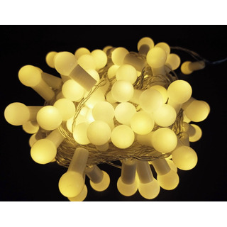 Cordão Bolas Cristais 40 Leds Warm 8 Funções Bivolt Cordão Bolas Cristais 40 Leds Warm 8 Funções Bivolt