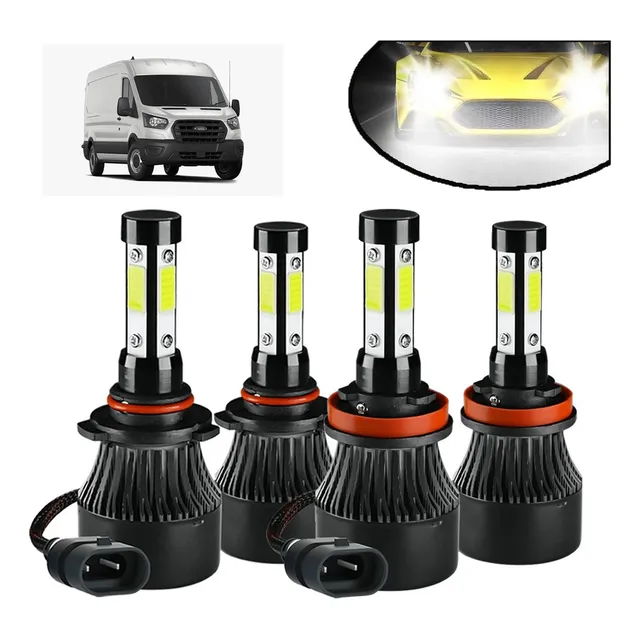 Kit De Faros Led Delanteros De 4 Lados 12000lm For Ford