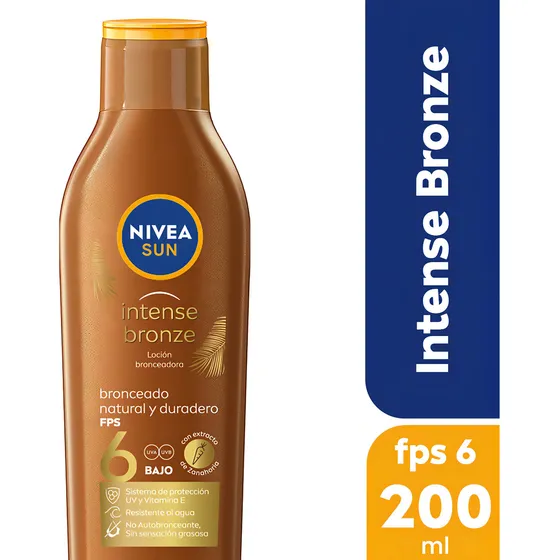 Bronceador Solar Nivea Sun Intense Bronze Fps 6 200 Ml