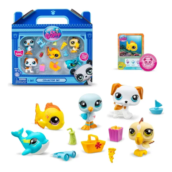 Littlest Pet Shop Beach Playset De Figuras Original