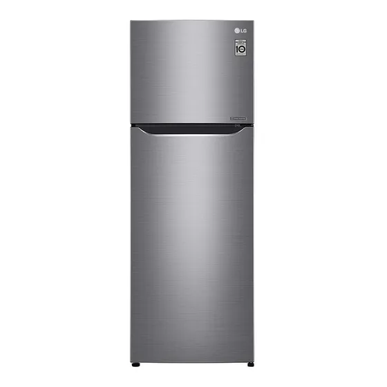 Heladera con freezer inverter LG Top Freezer GT29BPPK color platinum silver con capacidad de 255L