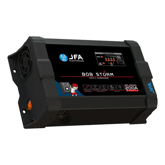 Fonte Carregador Jfa Bob 200 Amperes Bivolt Inteligente Full