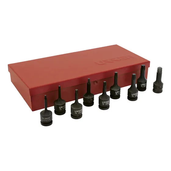 Juego Dados Impacto Punta Torx Cuadro 3/8  10 Piezas