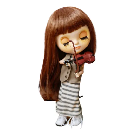 Violino Para Boneca Blythe Pullip Miniatura Acessórios