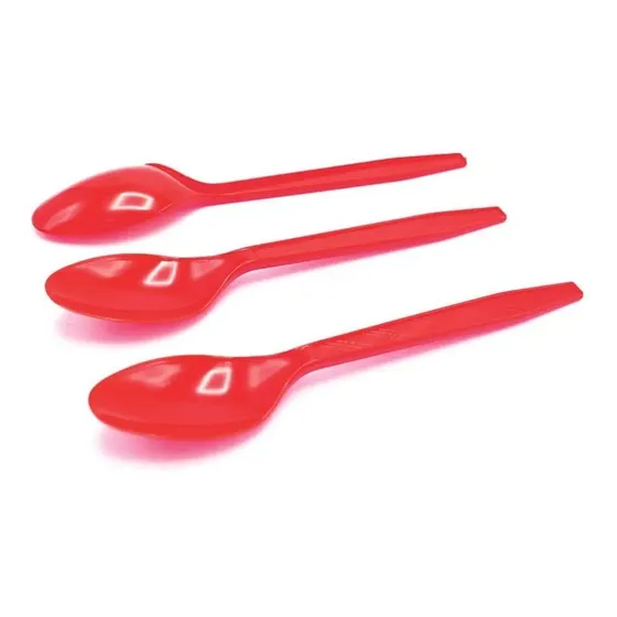 Set 12 Cucharas Plásticas Desechables Para Celebraciones