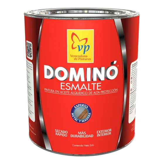 Pintura De Aceite Domino Esmalte Gris Titanium 1/4 Galon Vp 