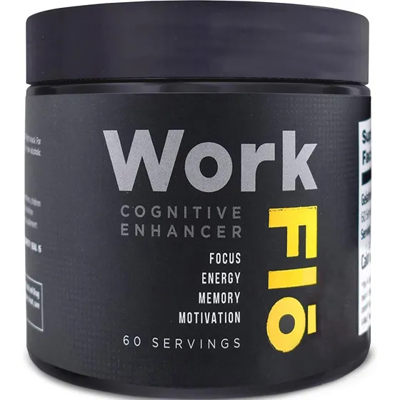 Workflo Suplemento De Refuerzo Cerebral Nootrópico Con Noopept, Alpha Gpc, L-teanina, 60 Cápsulas