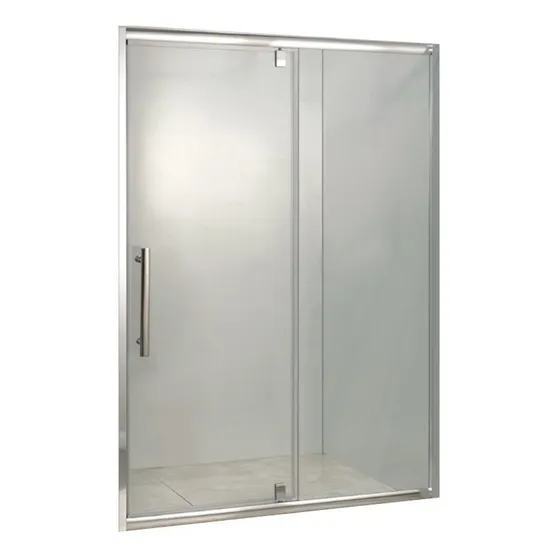 Mampara D/suelo 2 Hojas Movil Cromo Malta 120cm Gorena Agua