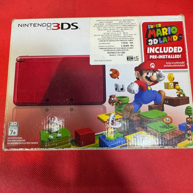 Consola Nintendo 3ds Rojo En Caja