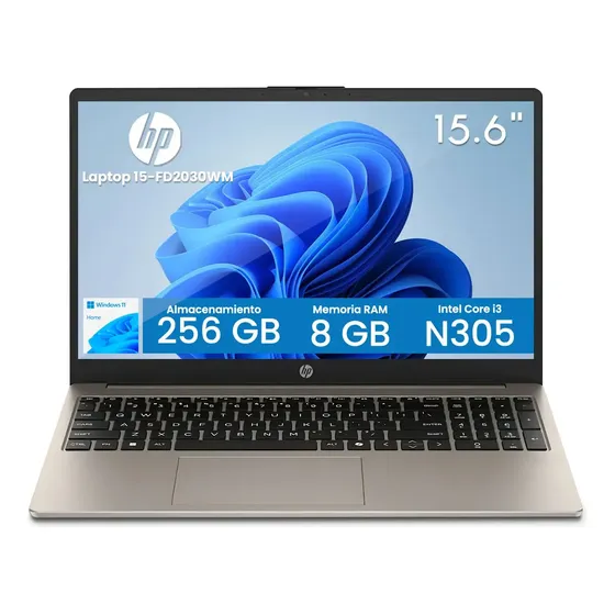 Laptop Hp 15-fd2030wm Táctil Ci3 8gb 256gb Fhd W11h Cozy Cashmere