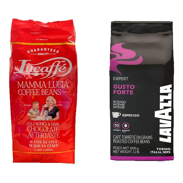 Pack Lavazza Gusto Forte + Lucaffe Mamma Lucia Grano Entero 