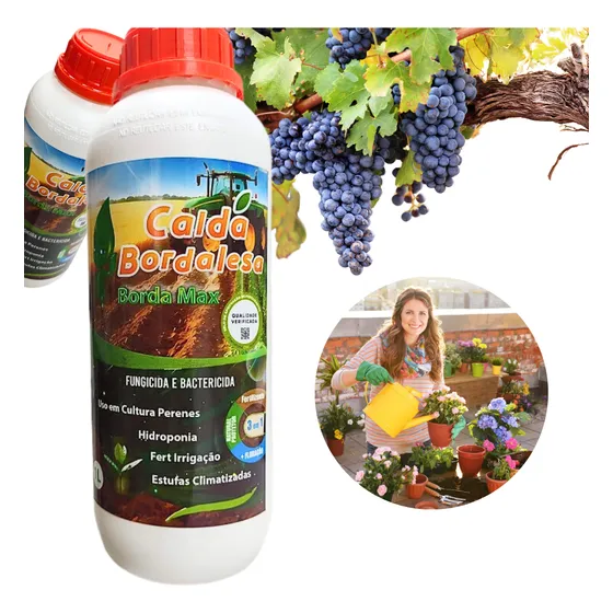Calda Bordalesa Calda Borda Max 1 Litro / Fungicida Organico