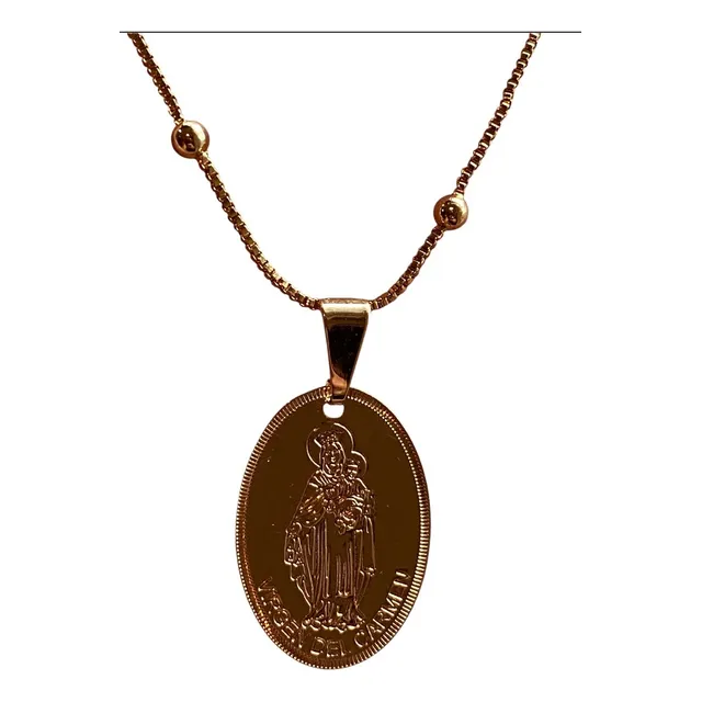 Cadena Con Medalla De La Virgen Del Carmen