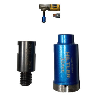 Broca Sacanucleos De 30mm Cuerda De 14mm Y Adaptador A 5/8 Broca Sacanucleos De 30mm Cuerda De 14mm Y Adaptador A 5/8