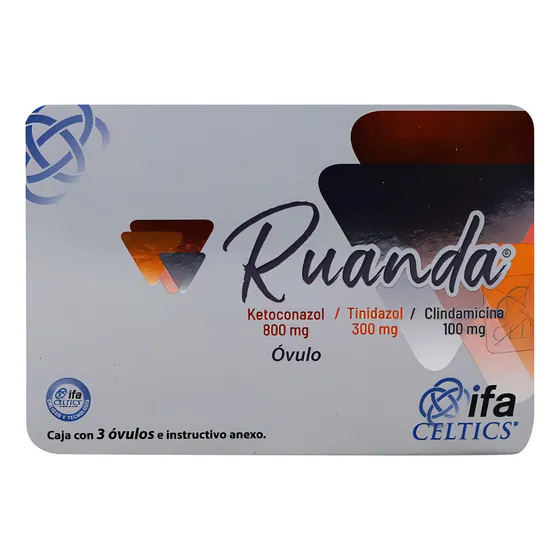 Ruanda Óvulo 800 Mg/300 Mg/100 Mg, 3 Óvulos