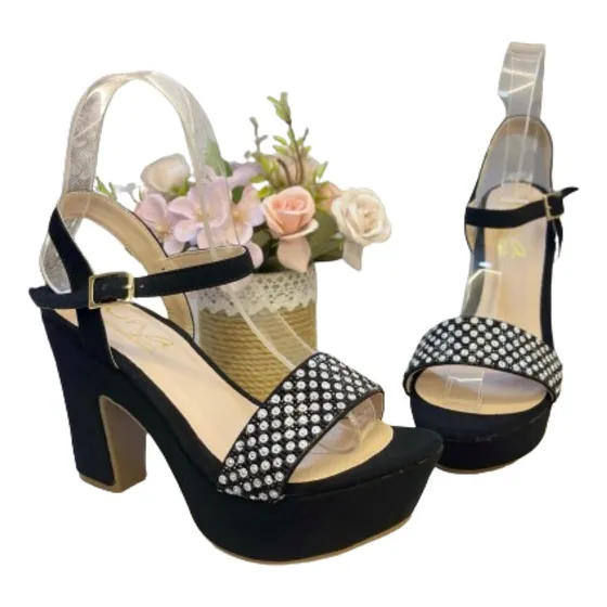 Tacon De Sandalia Negro