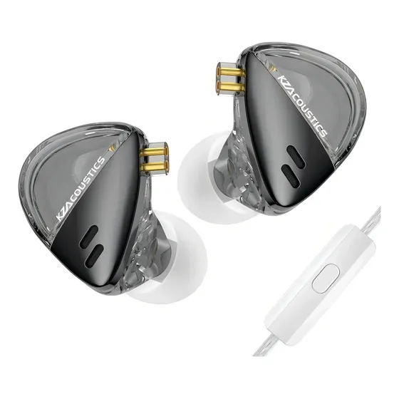 Auriculares Kz Libra Hi Res Monitores In Con Microfono Negro