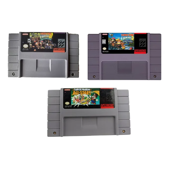 Donkey Kong Country 2, 3 + Mario All Stars Snes