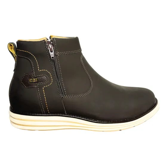 Bota Couro Caterbulls Soft Com Zíper - Caterpillar Original