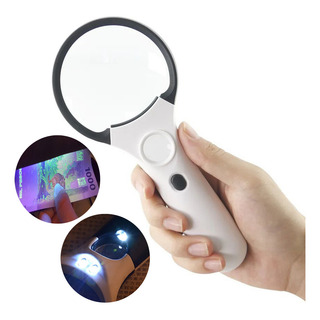 Lupa Luminosa Led Joyero Luz Uv Detector Billete Falso Leer Lupa Luminosa Led Joyero Luz Uv Detector Billete Falso Leer