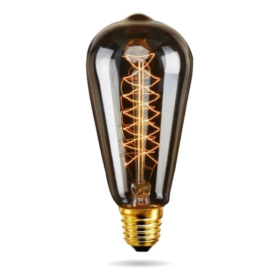 Lámpara Filamento Incandescente Vintage St64 24w Cálida Antique E27 220v