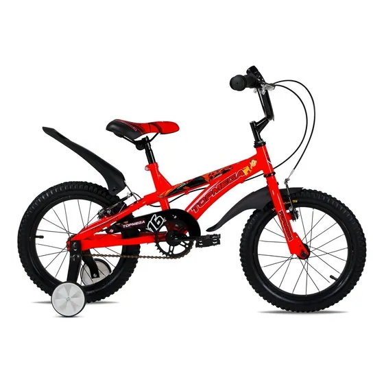 Bicicleta bmx infantil Topmega Superhéroes Crossboy R16 color rojo