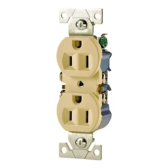 Kit Especial Contactos Doble Polarizado 127v 15a Marfil Blanco