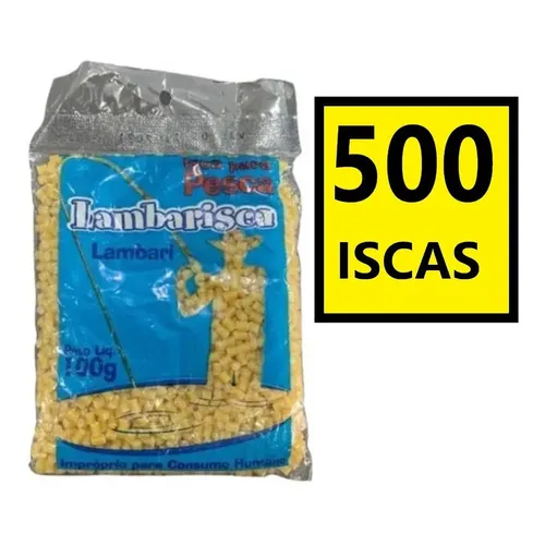 Isca Pesca Macarrão Lambarisca - Crua 100g Cor Amarelo