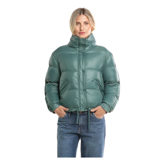 Rusty Best Days Puffer Coat Ld Green