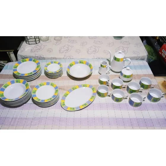 Vajilla Porcelana 38 Piezas Marca