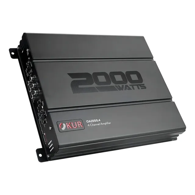 Amplificador De Audio Para Auto Okur Oa2000.4 4 Canales Clase Ab 2000 Watts Color Negro By Db Drive