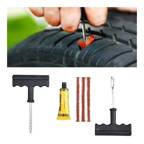 Kit Parche Repara Cubiertas Pinchaduras Moto-cuatri-auto