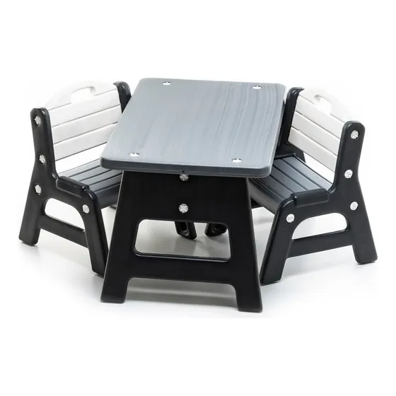 Combo Mesa Infantil Con 2 Sillitas Pvc Irrompible Rodacross