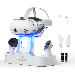 Base De Carga Nexigo Para Meta Quest 3 Y 3s Con Luz Led Base De Carga Nexigo Para Meta Quest 3 Y 3s Con Luz Led