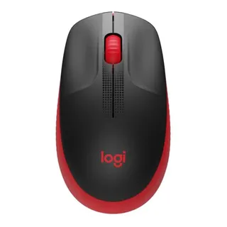 Mouse sem fio Logitech M190 com Pilha Inclusa - Vermelho