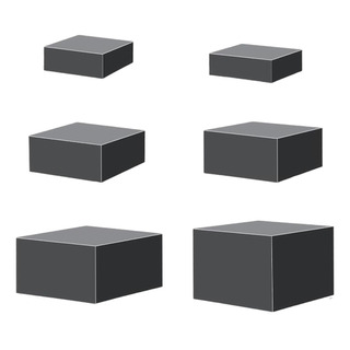 6 Peças De Acrílico Display Riser Caixa Preto 6 Peças De Acrílico Display Riser Caixa Preto