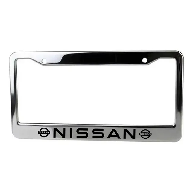 Marco De Placa Para Auto - Nissan - Acero Inoxidable