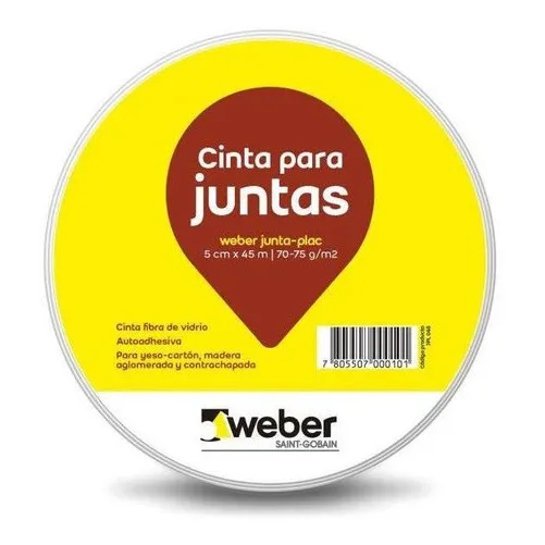 Weber Cinta Para Juntas (juntaplac) 5cms X 152mts