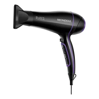 Secador De Cabelos Black Purple Scn-01 2000w Preto Mondial 127v Secador De Cabelos Black Purple Scn-01 2000w Preto Mondial 127v