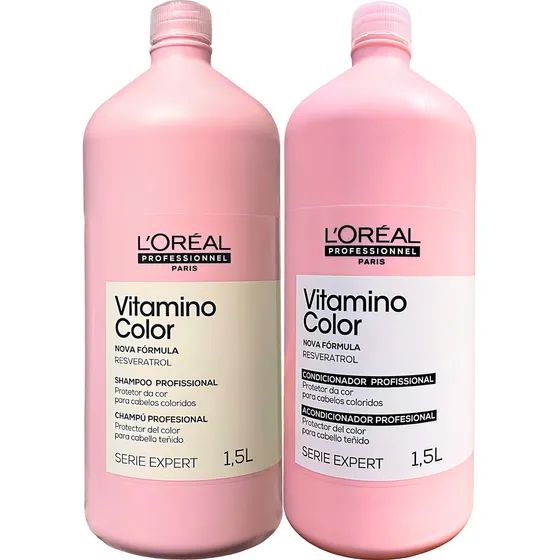 Kit Tratamento Loreal Vitamino Color 1,5l Cabelos Coloridos