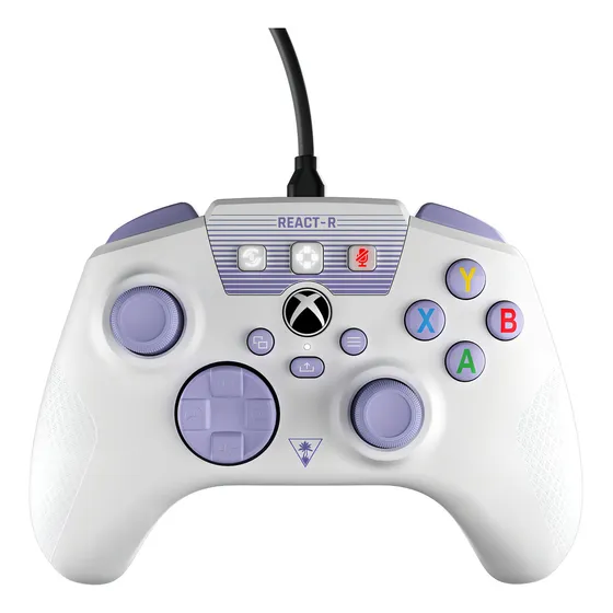 Joystick Turtle Beach React-r P/ Xbox One / Series Xs Blanco Color Blanco/Púrpura