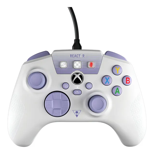 Joystick Turtle Beach React-r P/ Xbox One / Series Xs Blanco Color Blanco/Púrpura